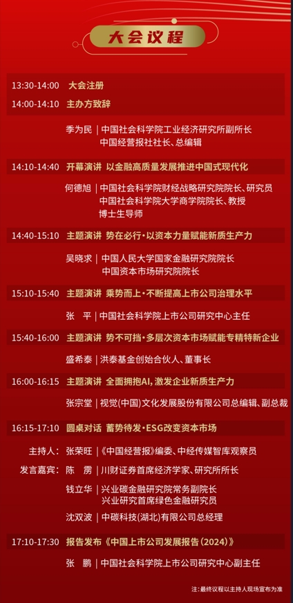 聚勢賦能 向新而行 | 2024上市公司高質量發(fā)展論壇即將隆重開啟