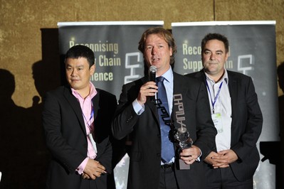 Jurrie-Jan Tap, CEVA Vice President of Business Development,  China received the award on behalf of CEVA